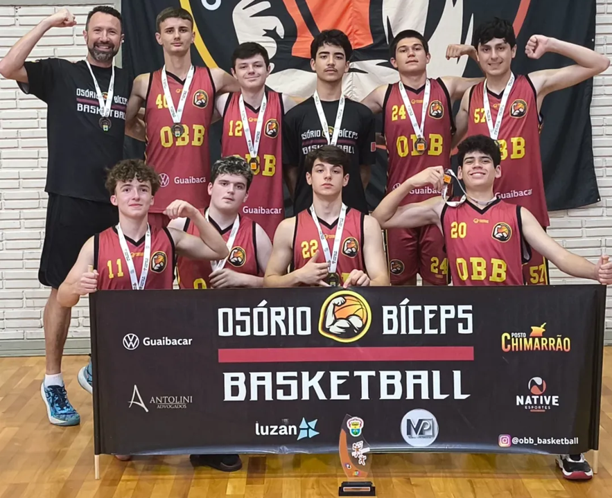 Time Sub-16 do OBB terminou com a terceira colocação dos Jogos Abertos de Porto Alegre (Taça Cezar Negrão).