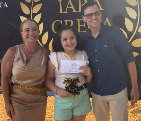 Estudantes destaques da Escola Municipal de Ensino Fundamental Mirko Lauffer.