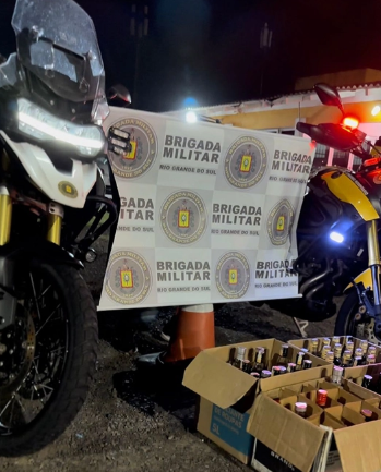 Bebidas são apreendidas na Estrada do Mar