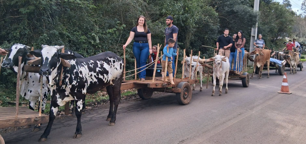 Novidade deste ano, evento no Morro da Borússia contou com Desfile de Carros de Boi.