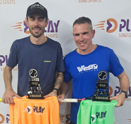 Thiaguinho e André foram vice-campeões da Masculina B.